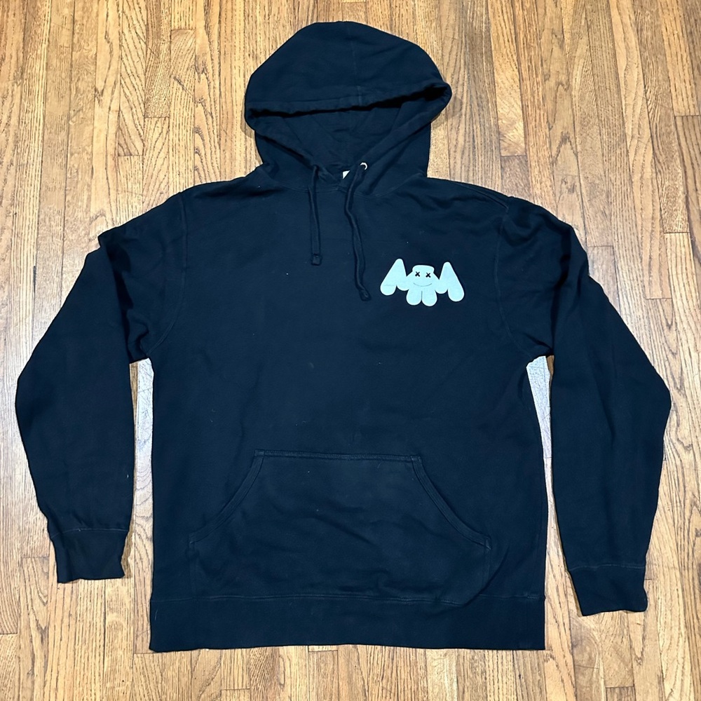 Black Marshmello Unisex Hoodie Size L